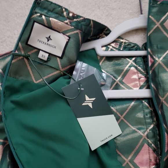 SOLD NWT Tuckernuck Metallic Mosaic Indre Dress szXS - Picture 5 of 15